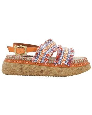 Zimmermann Fringed Braided Espadrille S - Pink