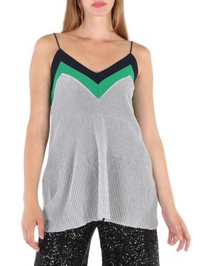 J.won J-Won Flare Pleated Cami - Blue