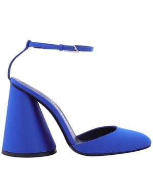 The Attico Ladies Cobalt Luz Slingback Court Shoes - Blue