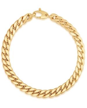 Kylie Harper 14K Thick 6Mm Miami Cuban Curb Chain Bracelet - Metallic
