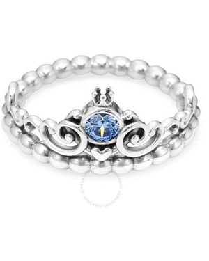 PANDORA Ladies Sterling Disney Cinderella Tiara Ring - Metallic