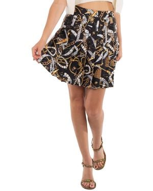 Moschino Allover Sartorial Pleated Skirt - Black