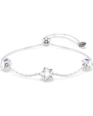 Swarovski Chroma Star Rhodium Plated Bracelet - Metallic