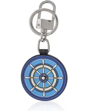 Montblanc Meisterstuck Soft Grain Steering Wheel Key Fob - Blue
