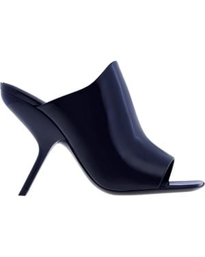 Ferragamo Ferragamo Era X5 Patent Leather Mules, Size 7 C - Blue