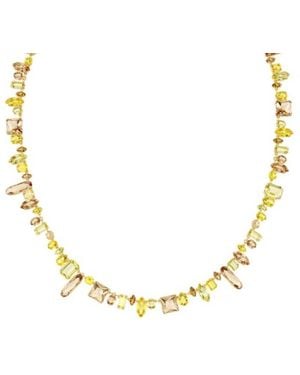 Swarovski Gema Mixed Cuts Crystal Strandage Necklace - Metallic