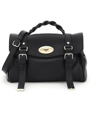 Mulberry Alexa Medium Hammered Leather Bag - Black
