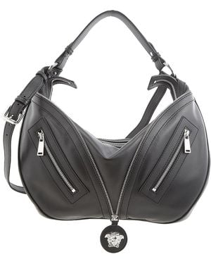 Versace Repeat Hobo Bag - Grey