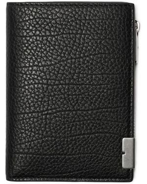Burberry B-Cut Leather Bifold Wallet - Black