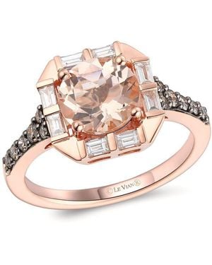 Le Vian Ladies Peach Morganite Rings Set - Pink