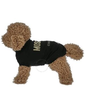 Moschino Pets Capsule Logo Print Dog T-shirt - Black