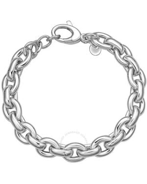 Tresorra Sterling Oval Link Bracelet - Metallic
