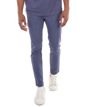 BOSS Stretch Cotton Slim-Fit Pants, Brand Size 52 (Waist - Blue