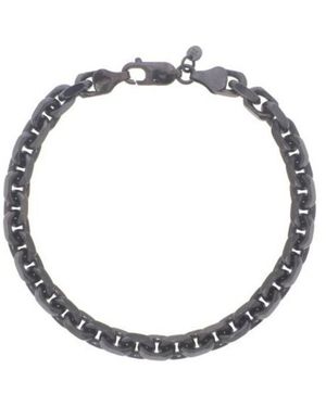 Tresorra Sterling Oval Link Chain Bracelet - Metallic