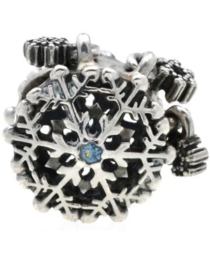 PANDORA Icy Snowflake Drop Charm - Multicolor