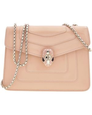 BVLGARI Serpenti Forever Small Crossbody Bag - Natural
