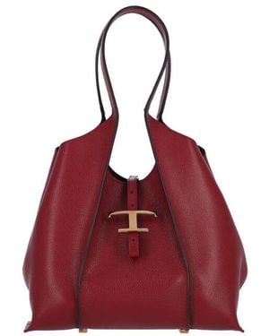 Tod's Small Tote Bag T Timeless - Red