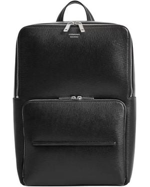 Ferragamo Revival Leather Backpack - Black