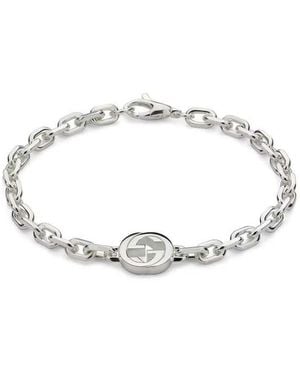 Gucci Interlocking G Sterling Chain Bracelet - Metallic