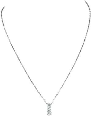 Swarovski Attract Trilogy Ladies Rhodium Plated Necklace - Metallic