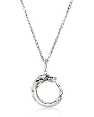 John Hardy Naga Pendant Necklace, Sterling 16-18 - Metallic