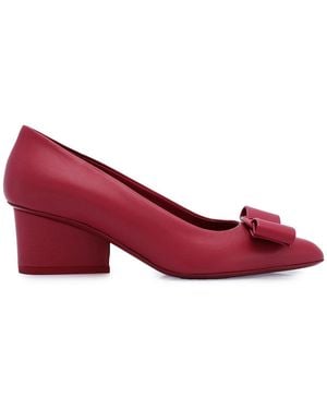 Ferragamo Ladies Viva Pump Shoe - Red