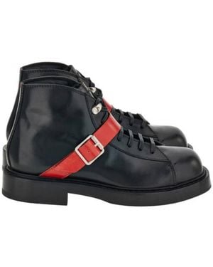 Ferragamo Gancini Ornament Ankle Boots - Black