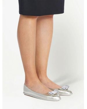 Ferragamo Ladies Flats, Us - Blue