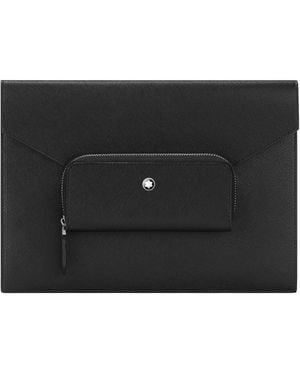 Montblanc Sartorial Envelope Leather Pouch - Black