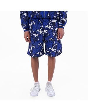 Burberry Ivy Printed Nylon Shorts - Blue