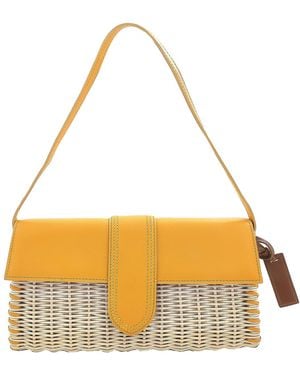 Jacquemus Le Bambino Long Woven Shoulder Bag - Metallic