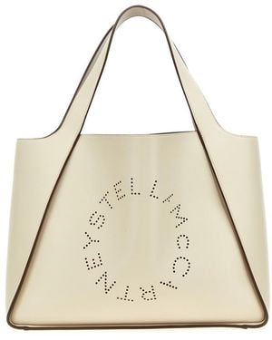 Stella McCartney Stella Logo Tote - Natural
