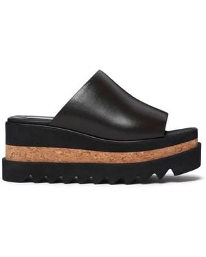 Stella McCartney Sneak-Elyse Platform Sandals, Brand Size 39 Us - Black