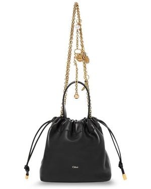 Chloé Icons Mini Leather Crossbody Bag - Black