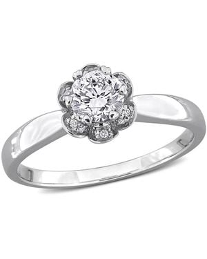Created Forever 1/2Ct Tw Lab-Grown Diamond Floral Ring - Metallic