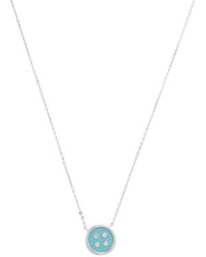 Picasso and Co Buttons Collection 18K Diamond Necklace - Metallic