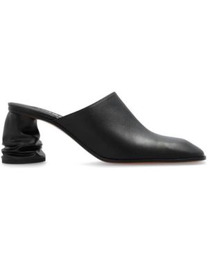 McQueen Ladies Crush Mules, Brand Size 36 Us - Black
