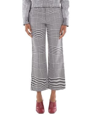 Burberry Monochrome Vintage Check Pants, Brand Size 6 Us - Grey