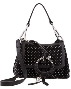 See By Chloé Joan Crystal Embellished Crossbody Bag - Black