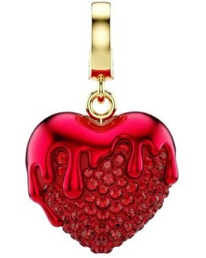 Swarovski Idyllia Round Cut Heart Charm - Red