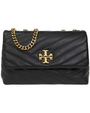 Tory Burch Kira Chevron Small Convertible Shoulder Bag - Black