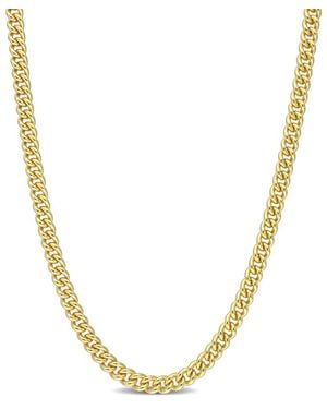Amour 4.4Mm Curb Link Chain Necklace - Metallic