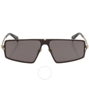 John Varvatos Grey Shield Sunglasses V545 Gol 146