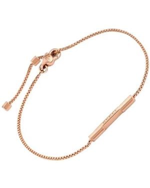 Gucci Link To Love Bracelet With Bar - Metallic