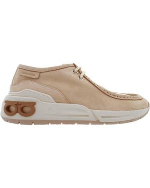 Ferragamo Dafne Runner Sole Low-Top Trainers - Natural