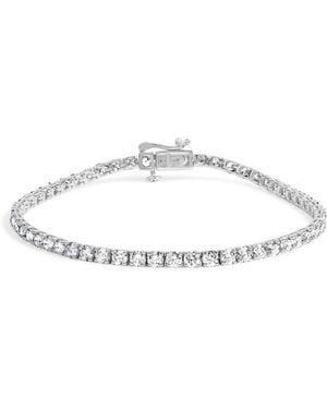 Haus of Brilliance 14K 5.0 Cttw Lab Grown Diamond Tennis Bracelet (F-G Colour, Vs1-Vs2 Clarity) - Metallic