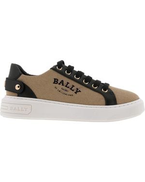 Bally Lift Synthetic Canvas Low-Top Sneakers, Brand Size 35 Us Size 4.5 - Brown