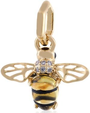 PANDORA Sparkling Bee 14K-Plated Dangle Charm - Metallic