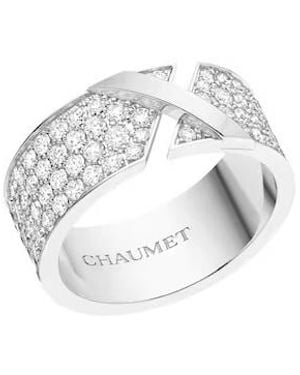 Chaumet 18K Liens Evidence Diamond Ring - Metallic