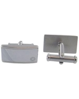 Montblanc Tungsten And Stainless Steel Cuff Links - Grey